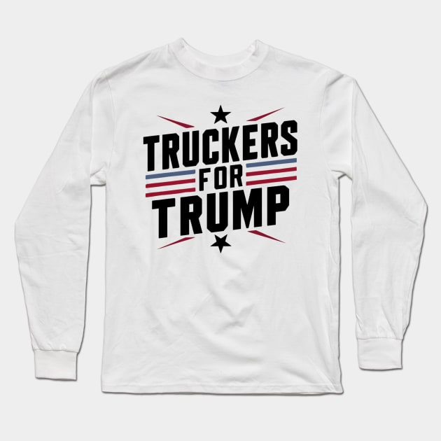 Truckers For Trump Long Sleeve T-Shirt by FnF.Soldier 